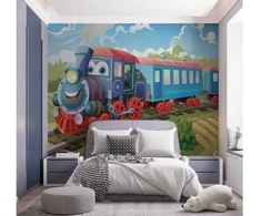 Walltastic Traintastic Tog tapetas 243 x 203 cm