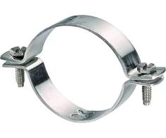 Walraven AISI 316 vamzdis, 47–50 mm - Nerūdijančio plieno 2 varžtų vamzdžio spaustukas, uniso, su M8/10 sriegiu