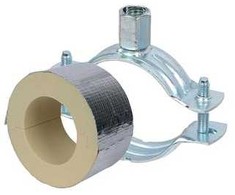 WALRAVEN BISOFIX® šaldymo vamzdžių spaustukas PIR20 Ø21,3–22,0 mm su 20 mm izoliacija, kombinuota įvore M8/10.