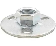 Walraven pagrindo flanšas 1/2' - galvanizuotas. Apvalus Ø70 mm su privirinta įvore.