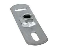 Walraven pagrindinis flanšas M8 - galvanizuotas. 145x38mm su taškiniu suvirinimu