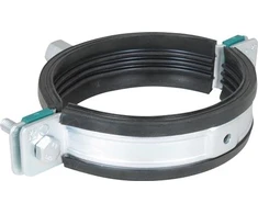 WALRAVEN pramoninis vamzdžių spaustukas, sunkiasvoris, izoliuotas, EPDM, srieginė įvorė, 1/2 colio, Ø159-169 mm, „Ultraprotect 1000“, paviršiaus apdorojimas, patikrintas priešgaisriniu būdu