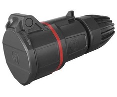 Walther CEE tarpinė jungtis Neo 16A 5P 400V raudona, 6H su spyruokliniais gnybtais, IP54