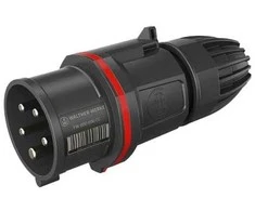 Walther FW211506PH, raudonas, 5P, plastikas, žalvaris, IP54, 400 V