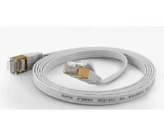 Wantec patch kabelis FTP CAT6 q=1,6x6,5mm 0,10m baltas