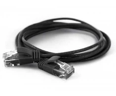 Wantec Komutacinis kabelis UTP CAT6a d=2,8mm 1,0m schwar