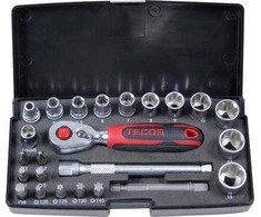 Wareco Tecos 1/4" Finmekanikersæt 24 DELE
