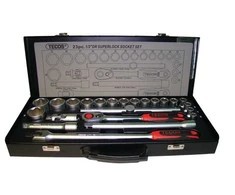 Wareco Topnøglesæt Tecos 1/2" T-1224M 24 dele Superlock