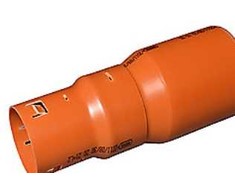 Wavin 110 mm PVC išleidimo jungtis 92/80 mm išleidimo vamzdžiui, antgalis