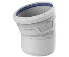Wavin Alkūnė PP-HT AS+ 125/15 SANIT.GRAY