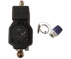 Wavin lygiagretusis šuntas 1" izoliuotas su Grundfos UPM3 Auto15-70 cirkuliaciniu siurbliu