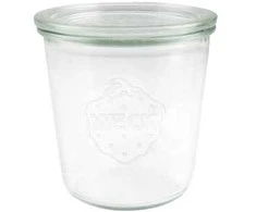 WECK konservavimo stiklainis 580 ml Ø 100 aukštis 107, permatomas, 6 vnt. rinkinys