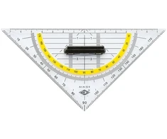 Wedo 4003801035987, Trikampis, Juoda, Skaidrus, Geltona, Blizgus, Plastikas, 1 vnt.