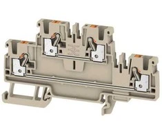 Weidmuller A2T 2.5 dviejų aukštų spyruoklinė kontaktinė rinklė 2.5 mm², A-serija