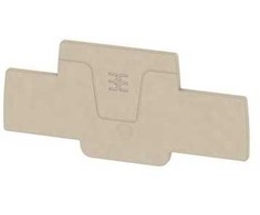Weidmüller AEP 2T 1.5, Galinė plokštelė, 20 vnt., Wemid, Smėlio spalvos, V0, 2 mm