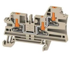 Weidmuller Pereinamasis gnybtas 2,5 mm² AL3C smėlio spalvos