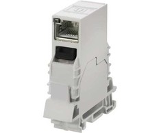 WEIDMÜLLER Jungiamoji jungtis, Cat. 6A RJ45/RJ45, montuojama ant DIN bėgelio TS35 Modelis: E-TO-RJ45-C
