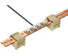 WEIDMÜLLER Maitinimo bėgis NSCH 1M blizgus varis 15x2mm su 1m