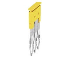 Weidmüller ZQV 2.5/3, Kryžminė jungtis, 60 vnt., Wemid, Geltonas, -60 - 130 °C, V0