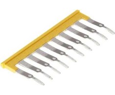 Weidmüller ZQV 2.5N/10 GE, Kryžminė jungtis, 20 vnt., Wemid, Geltonas, V0, 2.8 mm