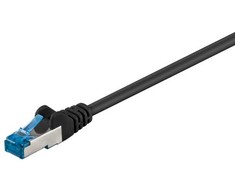 Wentronic 1,5 m CAT6a-150 - RJ-45 - RJ-45 - kištukas/kištukas - juodas - Cat6a (95607)