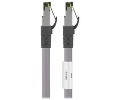 Wentronic „Goobay Goobay CAT 8.1“ jungiamasis kabelis, S / FTP (PiMF), pilkas, 0,25 m - LSZH be halogenų, varis AWG 24 (55134)