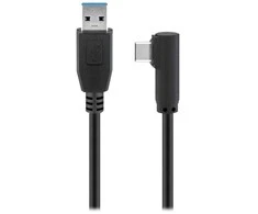 Wentronic 66504 USB kabelis 3 m USB 3.2 Gen 1 (3.1 Gen 1) USB C USB A juodas