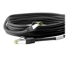 Wentronic Goobay Goobay CAT 8.1 pleistras kabelis, S / FTP (PiMF), juodas, 10 m - LSZH be halogenų, varinis AWG 24 (66726)