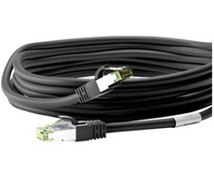 Wentronic Goobay RJ45 pataisinis kabelis (CAT 6A, 500 MHz) su CAT 8.1 S/FTP neapdorotu kabeliu, - Kabelio ilgis 25 m