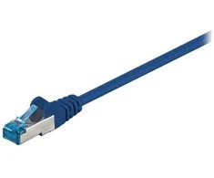Wentronic Goobay LAN Patchcord CAT 6A S/FTP laidas, mėlynas, 7,5 m