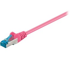 Wentronic Goobay CAT 6A S/FTP LAN Patchcord laidas, rožinis, 15m