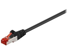 Wentronic CAT 6-1000 LC SSTP PIMF 10m - RJ-45 - RJ-45 - kištukas/kištukas - auksinis - 10/100/1000Base-T(X) - juodas (83087)