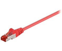 Wentronic CAT 6-1000 LC SSTP PIMF 10 m - RJ-45 - RJ-45 - kištukas/kištukas - auksinis - 10/100/1000Base-T(X) - raudonas (95487)