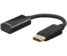 Wentronic DisplayPort/HDMI, HDMI, DisplayPort, vyriškas/moteriškas, juodas