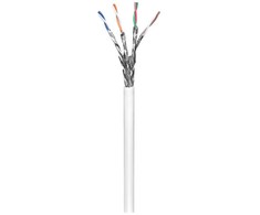 Wentronic m. goobay – Bulkkabel – RJ-45 (M) bis RJ-45 (M) – 100,0 m – SFTP, PiMF – CAT 6 – rund, verseilt – baltas (94217)