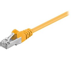 Wentronic Goobay CAT 5e tinklo kabelis, F/UTP, geltonas, 20 m - CCA vario mišinys (50867)