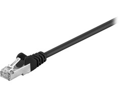 Wentronic RB-LAN CAT 5e Jungiamasis laidas, F/UTP, juodas - Kabelio ilgis 25 m