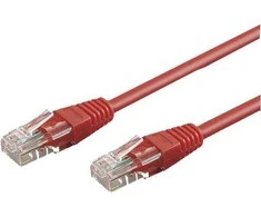 Wentronic Goobay CAT 5e pataisinis kabelis, U/UTP 68339 0,5 m, Raudona