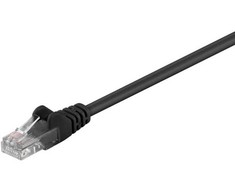 Wentronic RB-LAN CAT 5e Kabelis łączący, U/UTP, juoda - Długość kabla 20 m (RB68648)