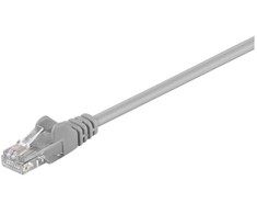 Wentronic „Goobay“ CAT 5e jungiamasis kabelis, U/UTP, pilkas, 20 m - CCA vario mišinys (68362)