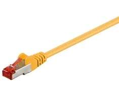 Goobay CAT 6 jungiamasis kabelis S/FTP (PiMF), geltonas, 10 m, Cat6, S/FTP (S-STP), RJ-45, RJ-45, geltonas