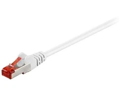 Wentronic Goobay GB CAT6 TINKLO KABELIS, S/FTP, Baltas, 3M, LSZH