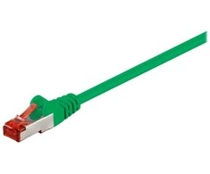 Goobay Wentronic Goobay - Patch- Kabelis - RJ-45 (M) iki RJ-45 (M) - 10,0m - SFTP, PiMF - CAT 6 - presuotas, be halogenų - žalias (68294)