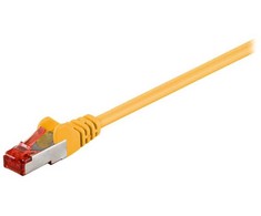 Wentronic „Goobay CAT 6“ jungties kabelis, S/FTP (PiMF), geltonas – laido ilgis 30 m