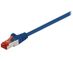 Wentronic Goobay CAT 6 tinklo kabelis, S/FTP (PiMF), mėlynas, 50 m - LSZH be halogenų, varis (68276)