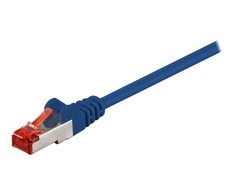 Wentronic Goobay CAT 6 jungties kabelis, S/FTP (PiMF), mėlynas – laido ilgis 30 m