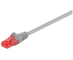 Wentronic Goobay CAT 6 Kabelis łączący, U/UTP, Pilka - Długość kabla 10 m
