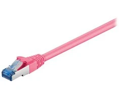 Wentronic „Goobay CAT 6A“ jungties kabelis, S/FTP (PiMF), violetinis – laido ilgis 7,5 m
