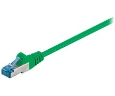 Wentronic Goobay CAT 6a tinklo kabelis, S/FTP (PiMF), žalias, 10 m - LSZH be halogenų, varis (93702)