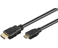 Goobay Didelės spartos HDMI kabelis su eternetu Mini HDMI kištukas A tipas> (74087)